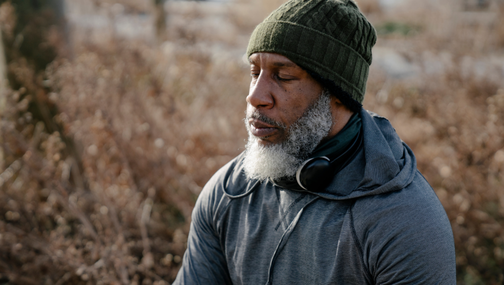 Man Practicing Mindfulness