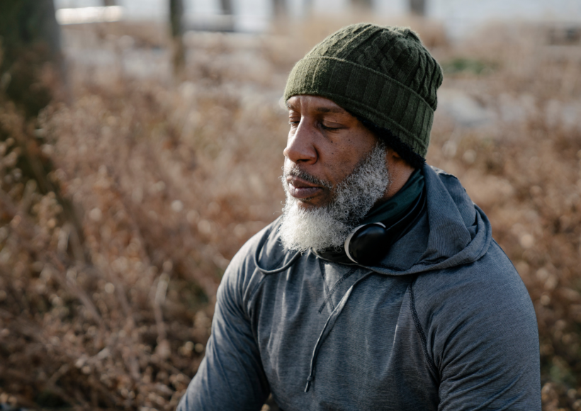 Man Practicing Mindfulness