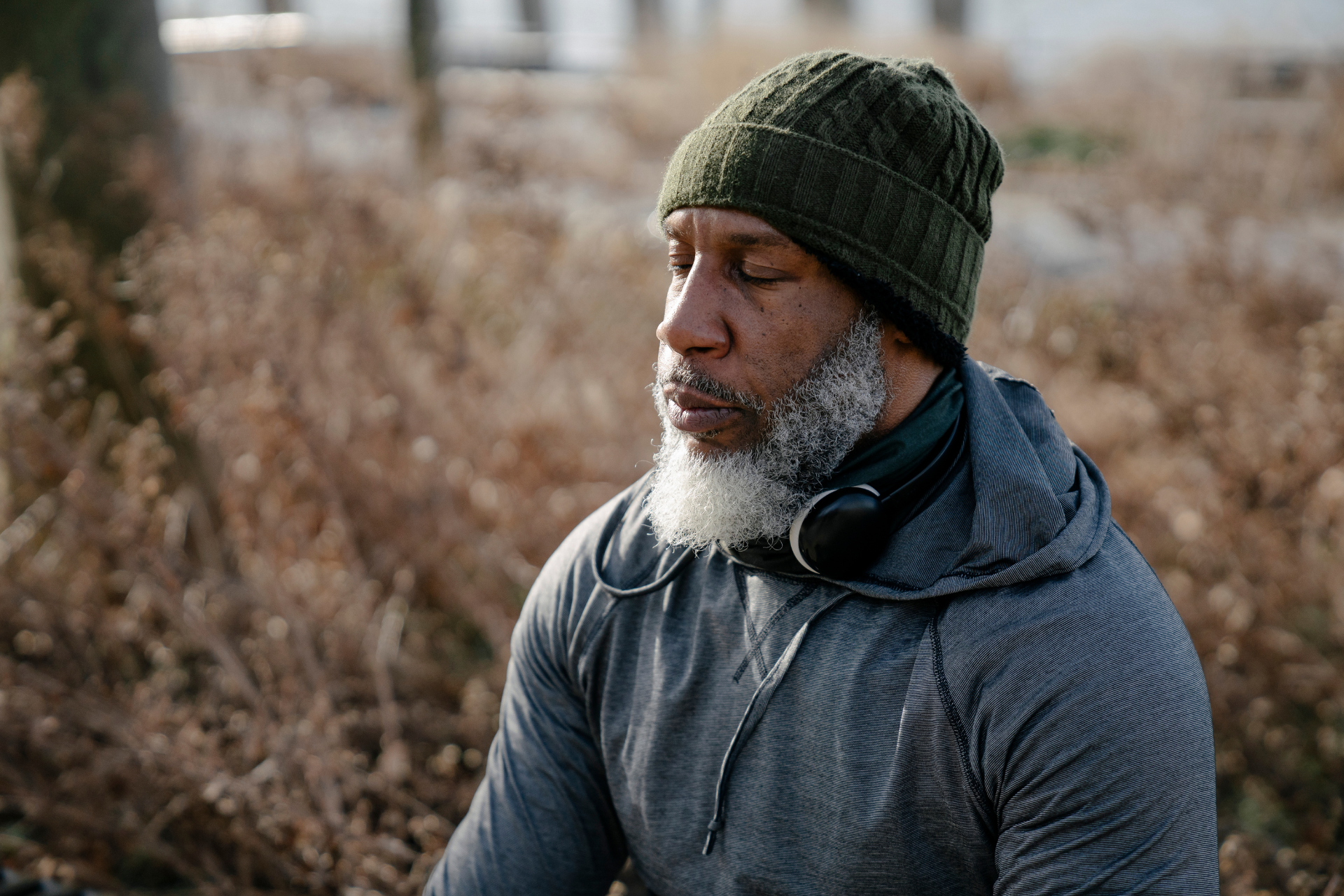 Man Practicing Mindfulness