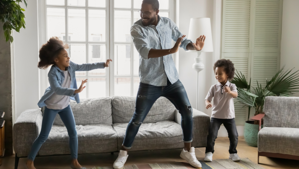 Family dancing