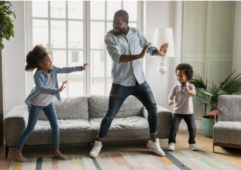 Family dancing